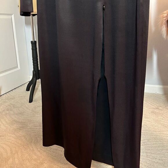 Geary Roark Kamisato Vintage Black Sheath Maxi Dress 8 - Picture 6 of 10